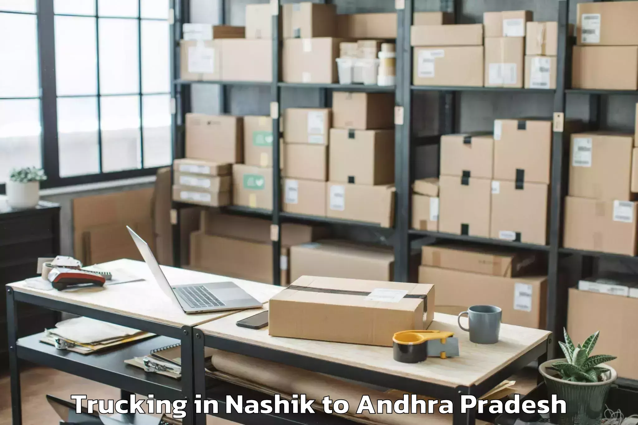 Professional Nashik to Nallacheruvu Trucking